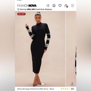 Fashion Nova Hillary Bandage Dress